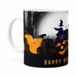 Caneca Halloween Dia Das Bruxas V06 Branca