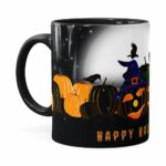 Caneca Halloween Dia Das Bruxas V06 Preta