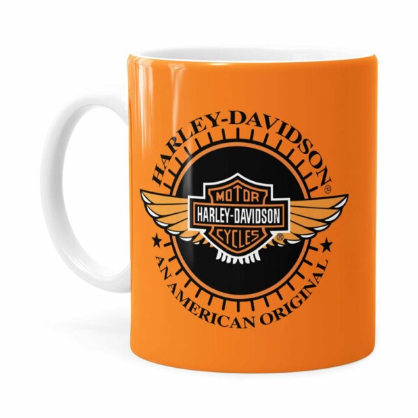 Caneca Harley Davidson American Branca