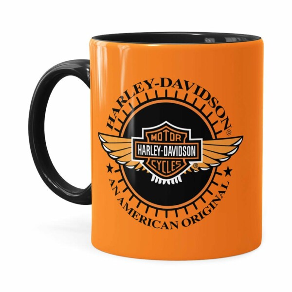 Caneca Harley Davidson American Preta