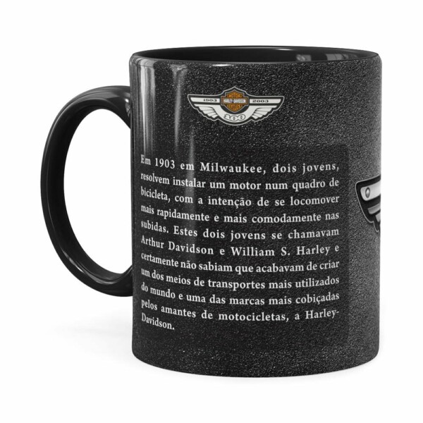 Caneca Harley Davidson História Preta