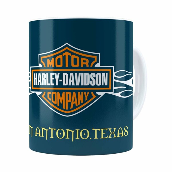 Caneca Harley Davidson San Antonio Texas Branca