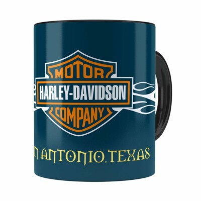 Caneca Harley Davidson San Antonio Texas Preta