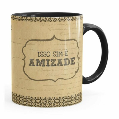 Caneca Isso Sim é Amizade Preta