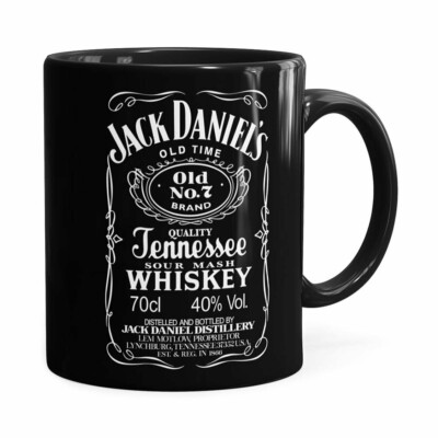 Caneca Jack Daniels Whiskey Preta