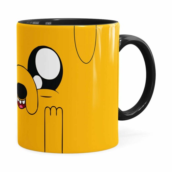 Caneca Jake Hora De Aventura V01 Preta
