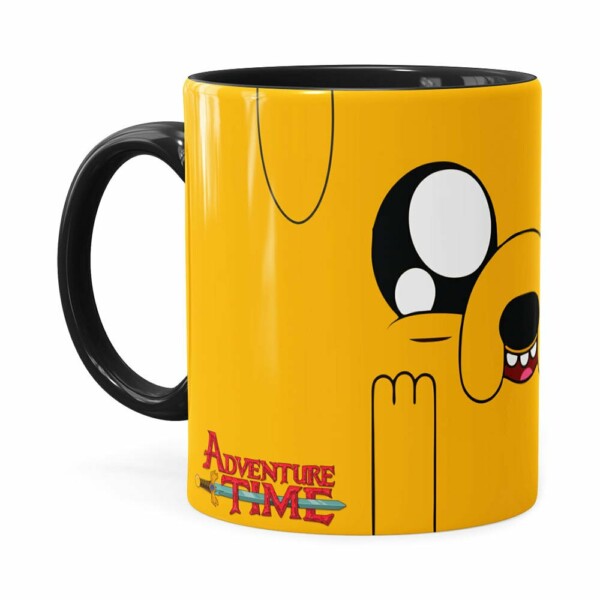Caneca Jake Hora De Aventura V01 Preta