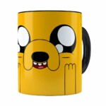 Caneca Jake Hora De Aventura V01 Preta