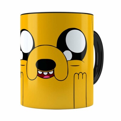Caneca Jake Hora De Aventura V01 Preta
