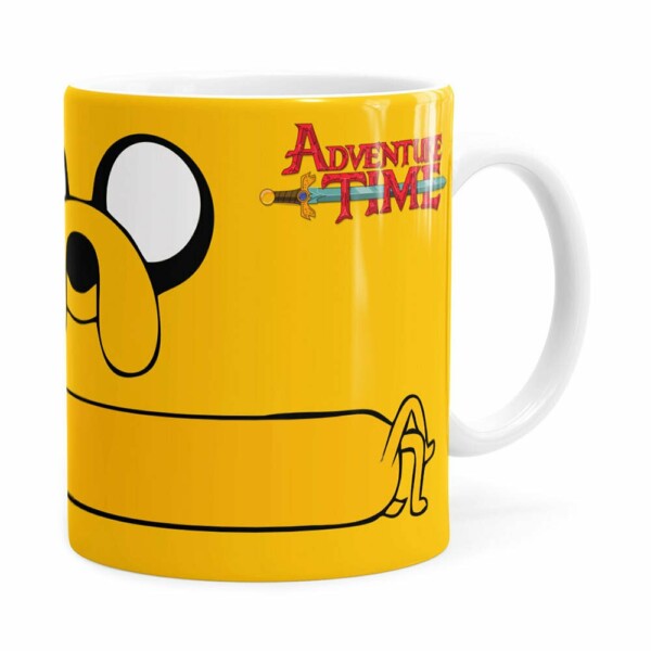 Caneca Jake Hora De Aventura V02 Branca