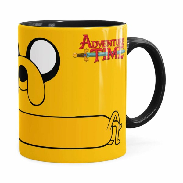 Caneca Jake Hora De Aventura V02 Preta