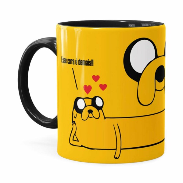 Caneca Jake Hora De Aventura V02 Preta
