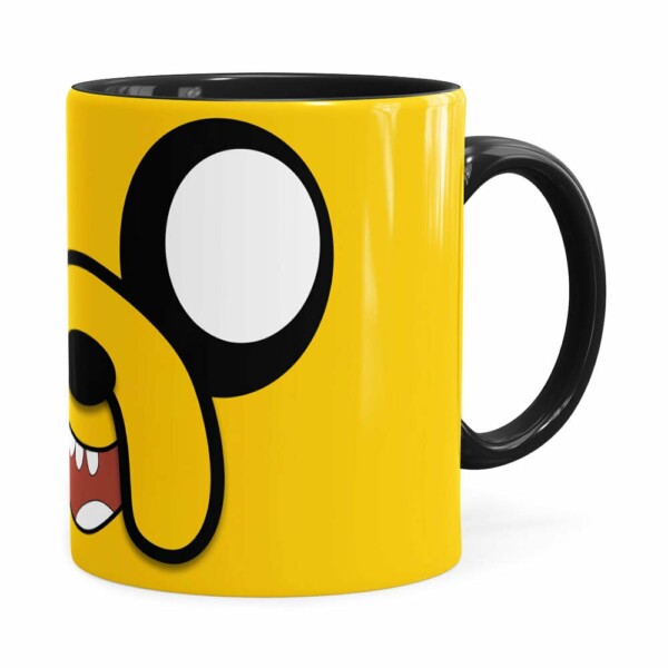 Caneca Jake Hora De Aventura V03 Preta