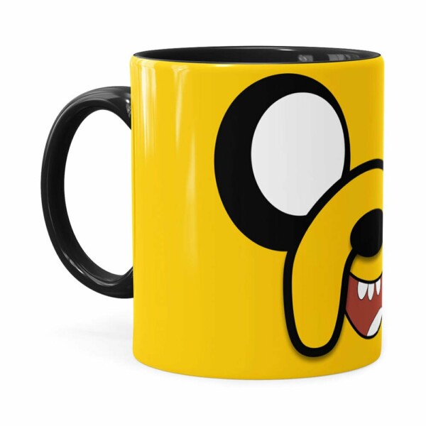 Caneca Jake Hora De Aventura V03 Preta