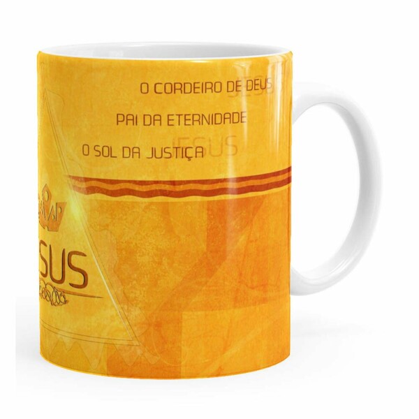 Caneca Jesus Senhor Dos Senhores Branca
