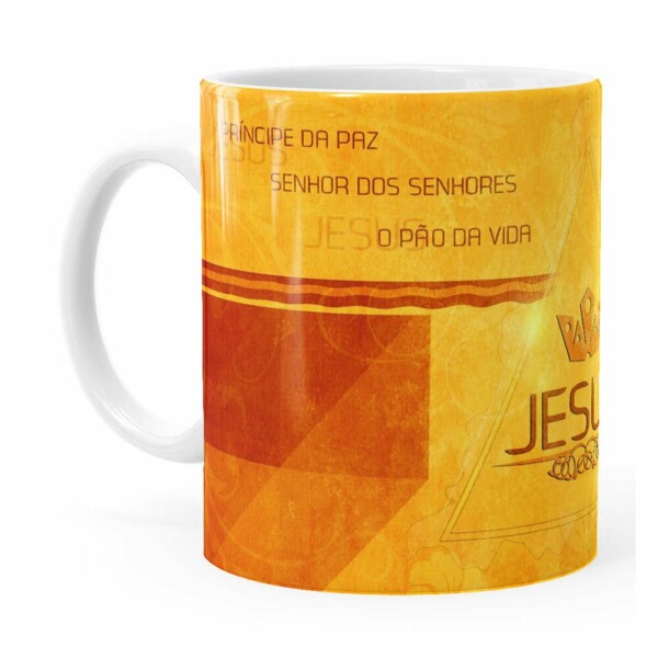 Caneca Jesus Senhor Dos Senhores Branca