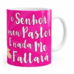 Caneca Jesus Senhor é Meu Pastor V02 Branca