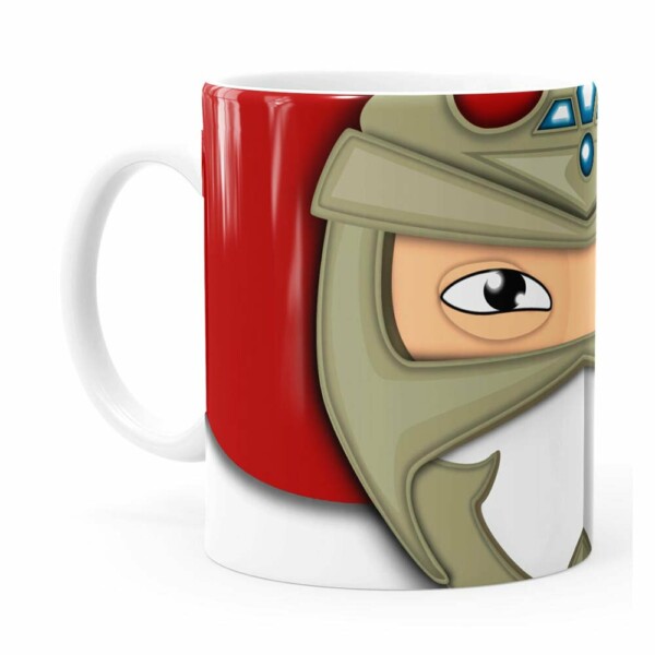 Caneca Jiraiya Porcelana Branca