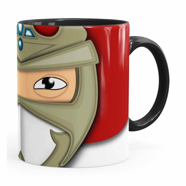 Caneca Jiraiya  Porcelana Preta