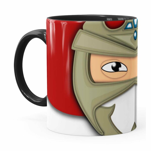 Caneca Jiraiya  Porcelana Preta
