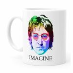 Caneca John Lennon Imagine Cores Branca