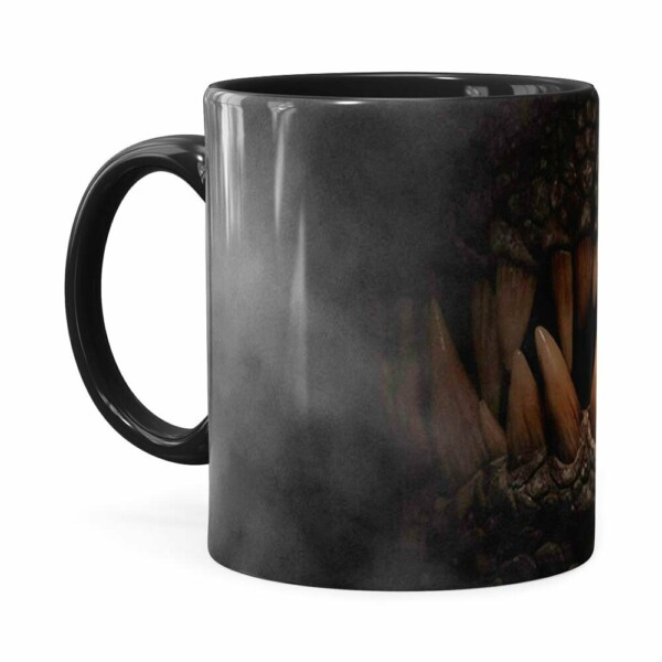 Caneca Jurassic World Dinossauro Indominus Rex Preta