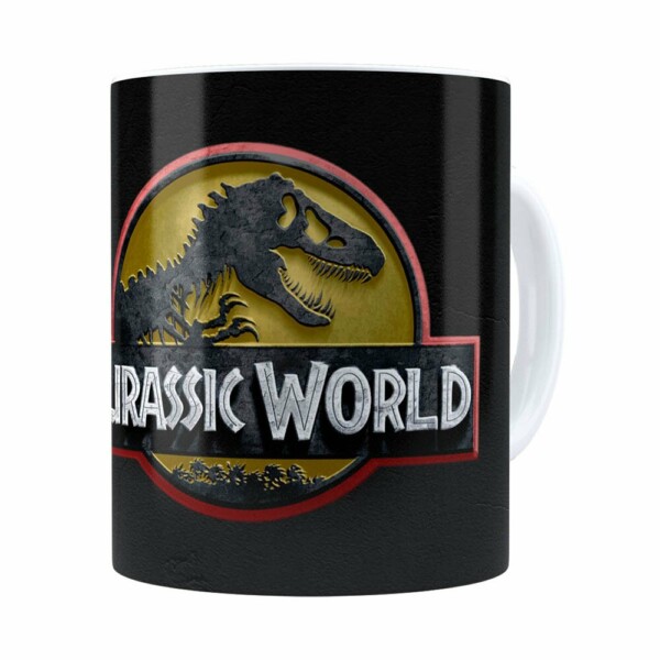 Caneca Jurassic World V01 Branca
