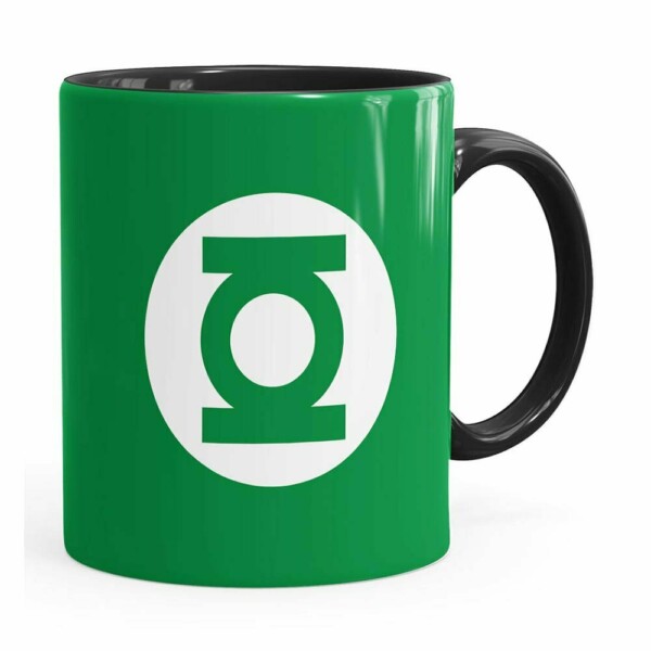 Caneca Lanterna Verde V01 Preta