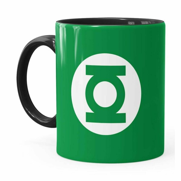 Caneca Lanterna Verde V01 Preta