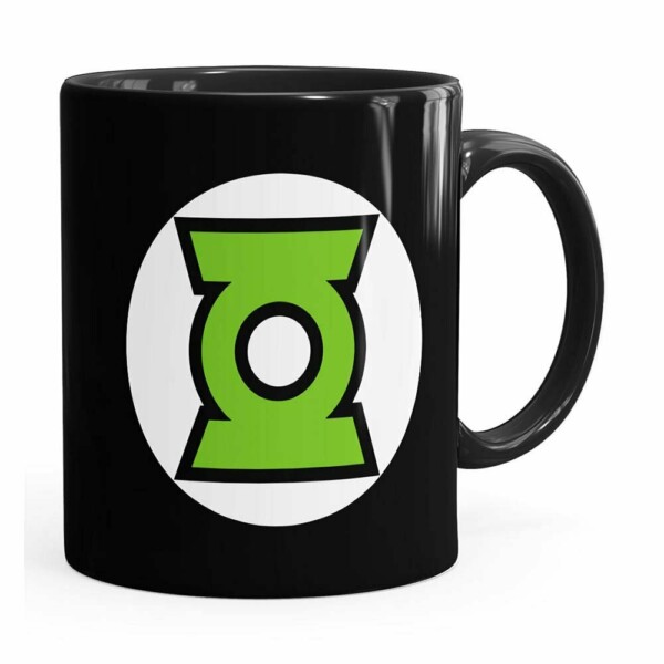 Caneca Lanterna Verde V03 Preta