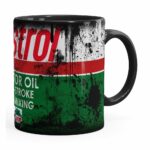 Caneca Lata De Óleo Retrô Oil Castrol Preta