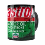 Caneca Lata De Óleo Retrô Oil Castrol Preta