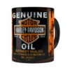 Caneca Lata De Óleo Retrô Oil Harley Davidson Preta
