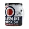 Caneca Lata De Óleo Retrô Oil Havoline Branca