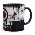 Caneca Lata De Óleo Retrô Oil Havoline Preta