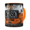 Caneca Lata De Óleo Retrô Oil Johnson Laranja