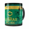 Caneca Lata de Óleo Retrô Oil Lubrax v01 Preta