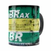 Caneca Lata de Óleo Retrô Oil Lubrax v02 Preta