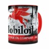 Caneca Lata De Óleo Retrô Oil Mobiloil Vermelha