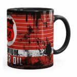 Caneca Lata De Óleo Retrô Oil Phillips Preta