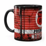 Caneca Lata De Óleo Retrô Oil Phillips Preta