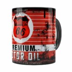 Caneca Lata De Óleo Retrô Oil Phillips Preta