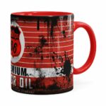 Caneca Lata De Óleo Retrô Oil Phillips Vermelha