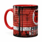Caneca Lata De Óleo Retrô Oil Phillips Vermelha