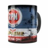 Caneca Lata De Óleo Retrô Oil Rpm Preta