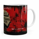 Caneca Lata De Óleo Retrô Oil Sinclair Branca
