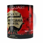 Caneca Lata De Óleo Retrô Oil Sinclair Branca