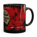 Caneca Lata De Óleo Retrô Oil Sinclair Preta