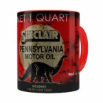 Caneca Lata De Óleo Retrô Oil Sinclair Vermelha