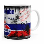 Caneca Lata De Óleo Retrô Oil Standard Branca